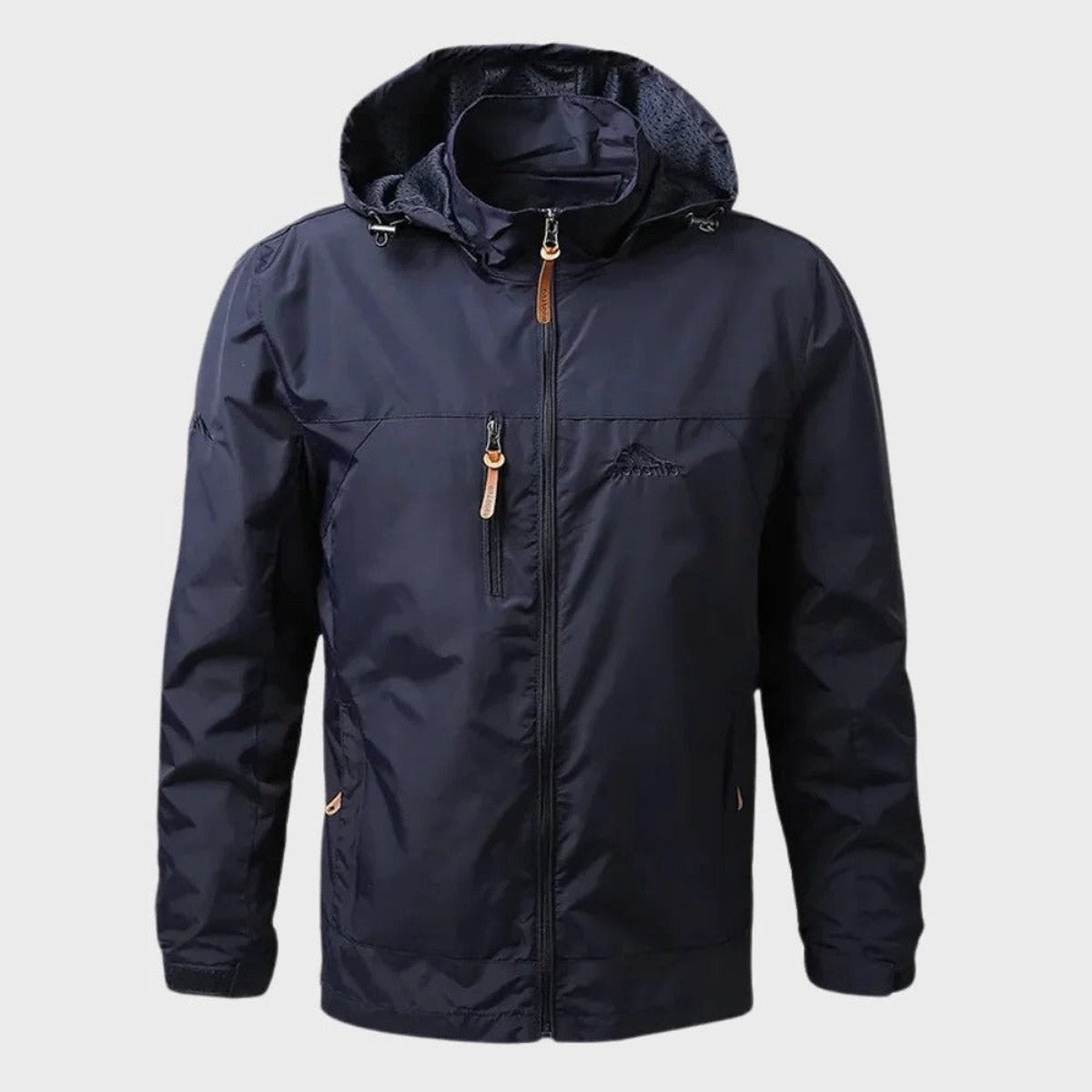 Men's Hooded Lightweight Windbreaker Jacket