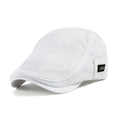 Breathable Mesh Newsboy Cap with Structured Panel Design