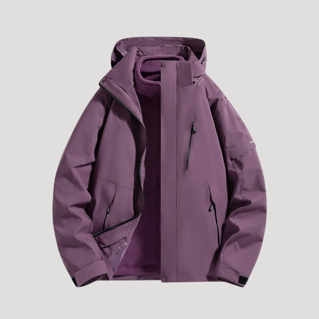 Women's Hooded Fleece-Lined Outdoor Jacket