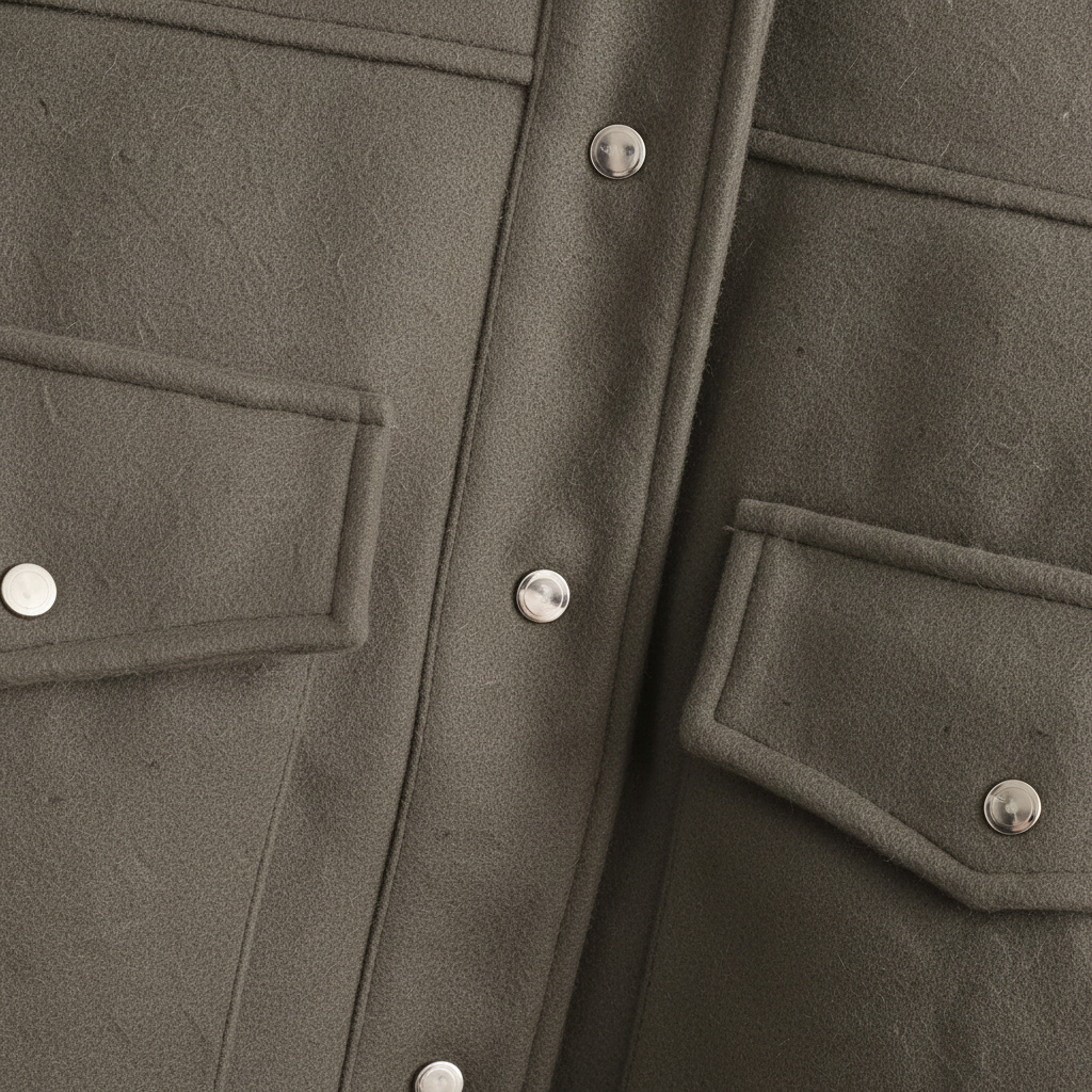 Women's Cropped Utility Jacket with Flap Pockets