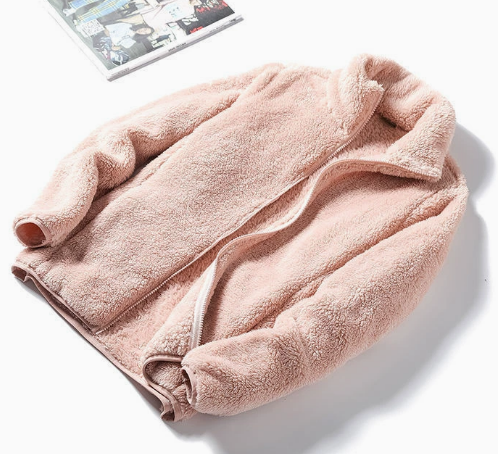 Women's Fleece Jacket with Stand-Up Collar