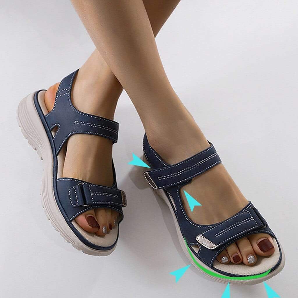 Chunky Sole Adjustable Strap Comfort Sandals