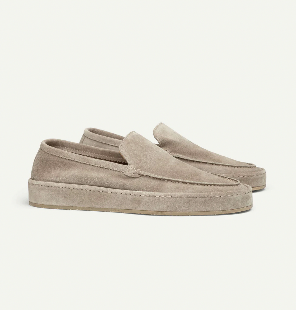 Men's Suede-Effect Slip-On Loafers