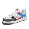 Low Top Skate Sneakers with Contrast Panel Design