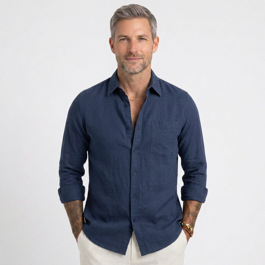 Relaxed Linen Beach Shirt