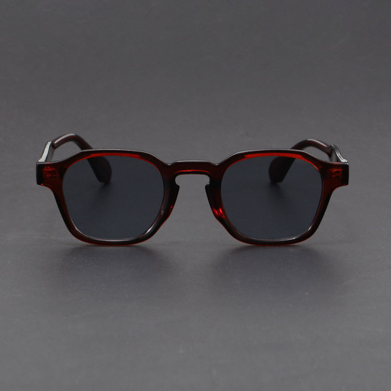 Women's Square Retro Acetate Frame Sunglasses
