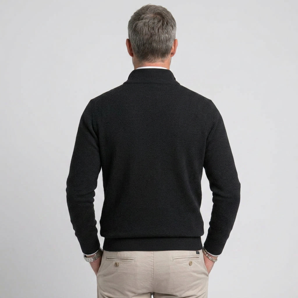 Men’s Quarter Zip Knit Sweater