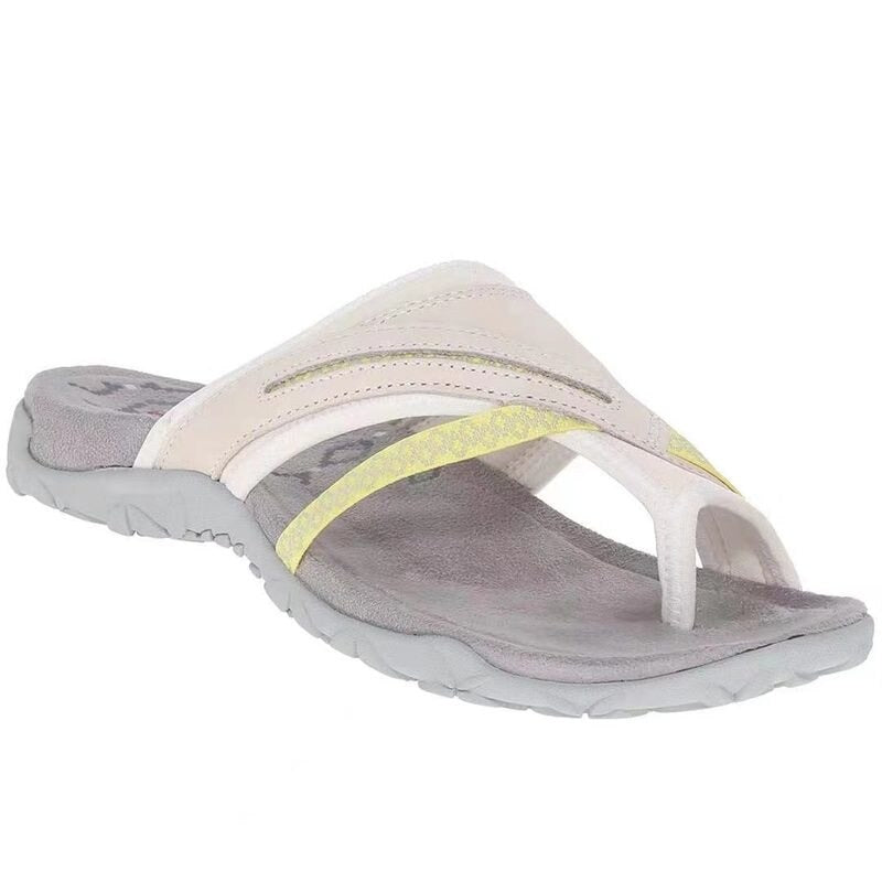Sandales de confort type tongs à enfiler, avec semelle matelassée