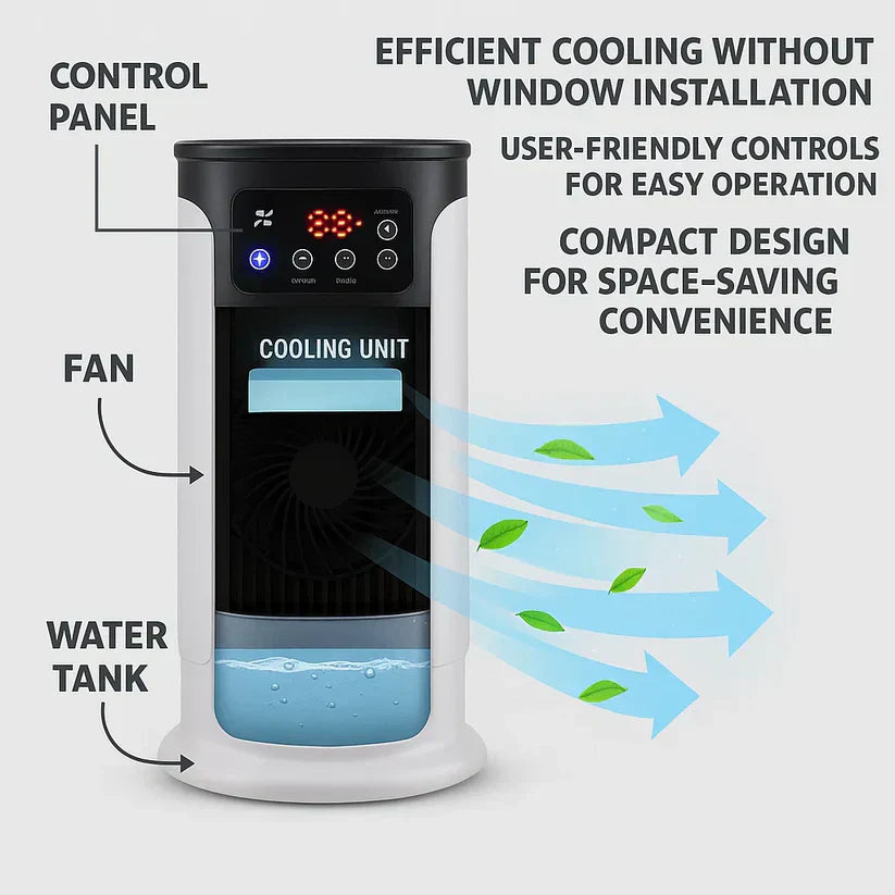 Portable Windowless Evaporative Air Cooler