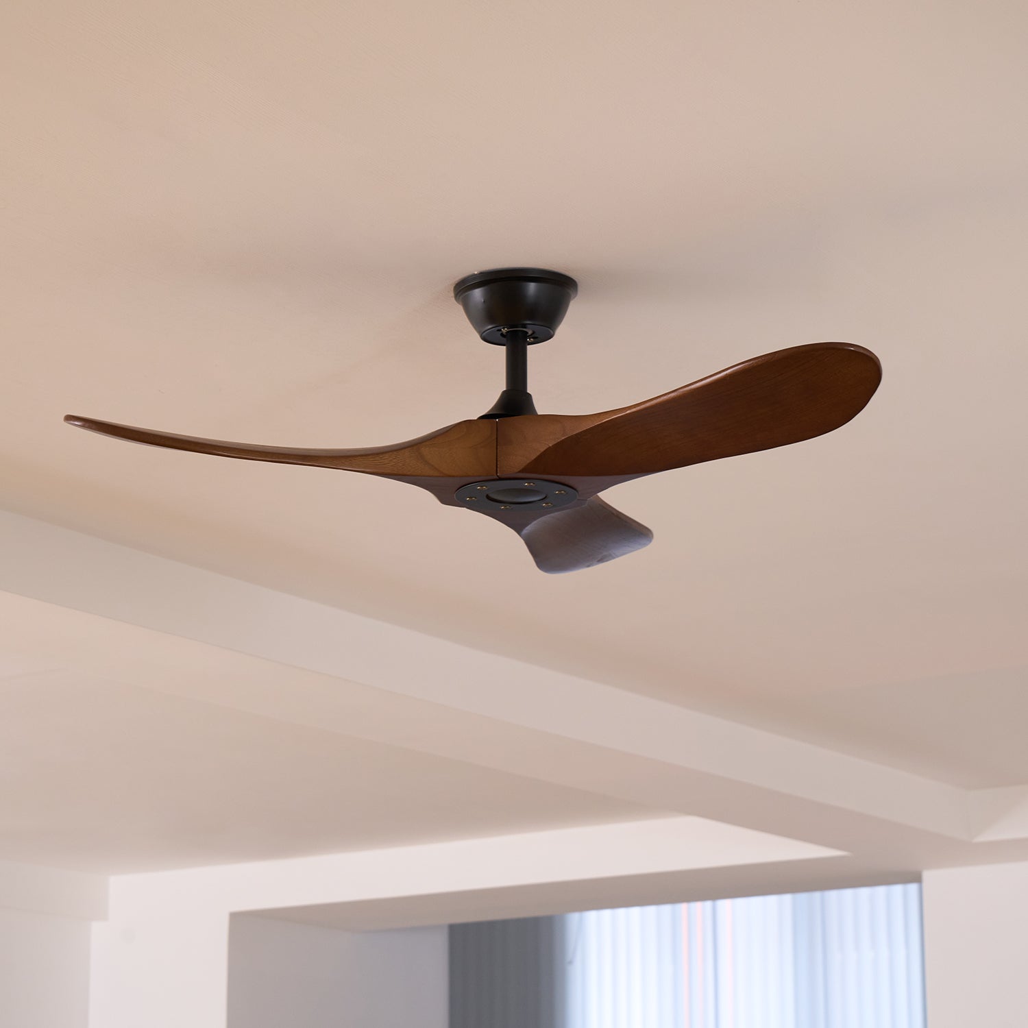 Wooden 3-Blade Ceiling Fan with Remote Control