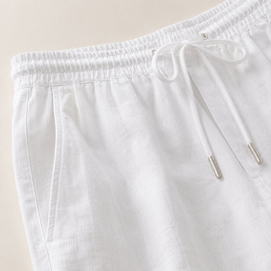 Linen Long Sleeve Shirt and Trousers Two Piece Set