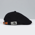 Cotton Newsboy Flat Cap with Adjustable Leather Strap