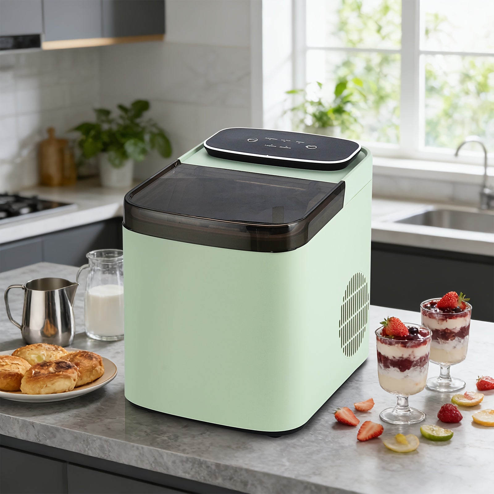 Countertop Ice Maker Machine with Touch Panel