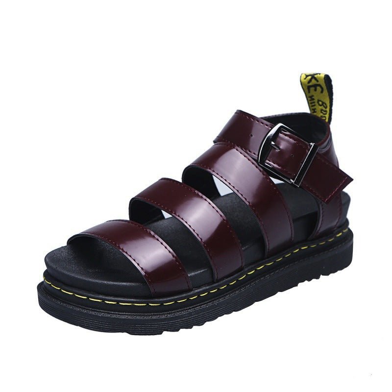 Multi-Strap Buckle Chunky Platform Sandals