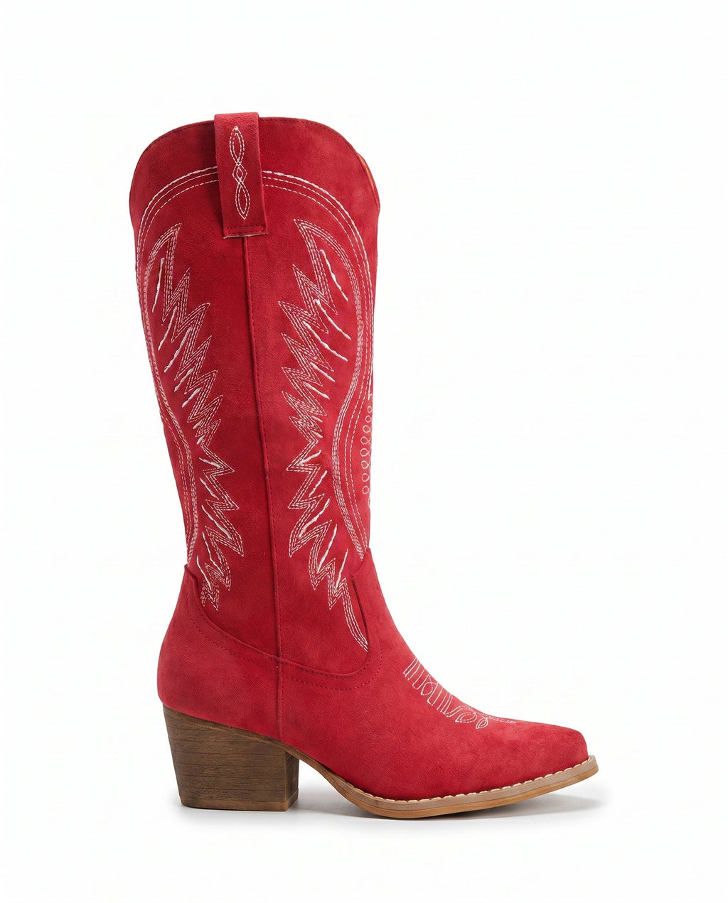 Bottes western brodées montantes jusqu’au genou pour femme