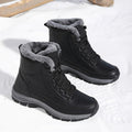 Women's Faux Fur Lined Lace-Up Hiking Snow Boots