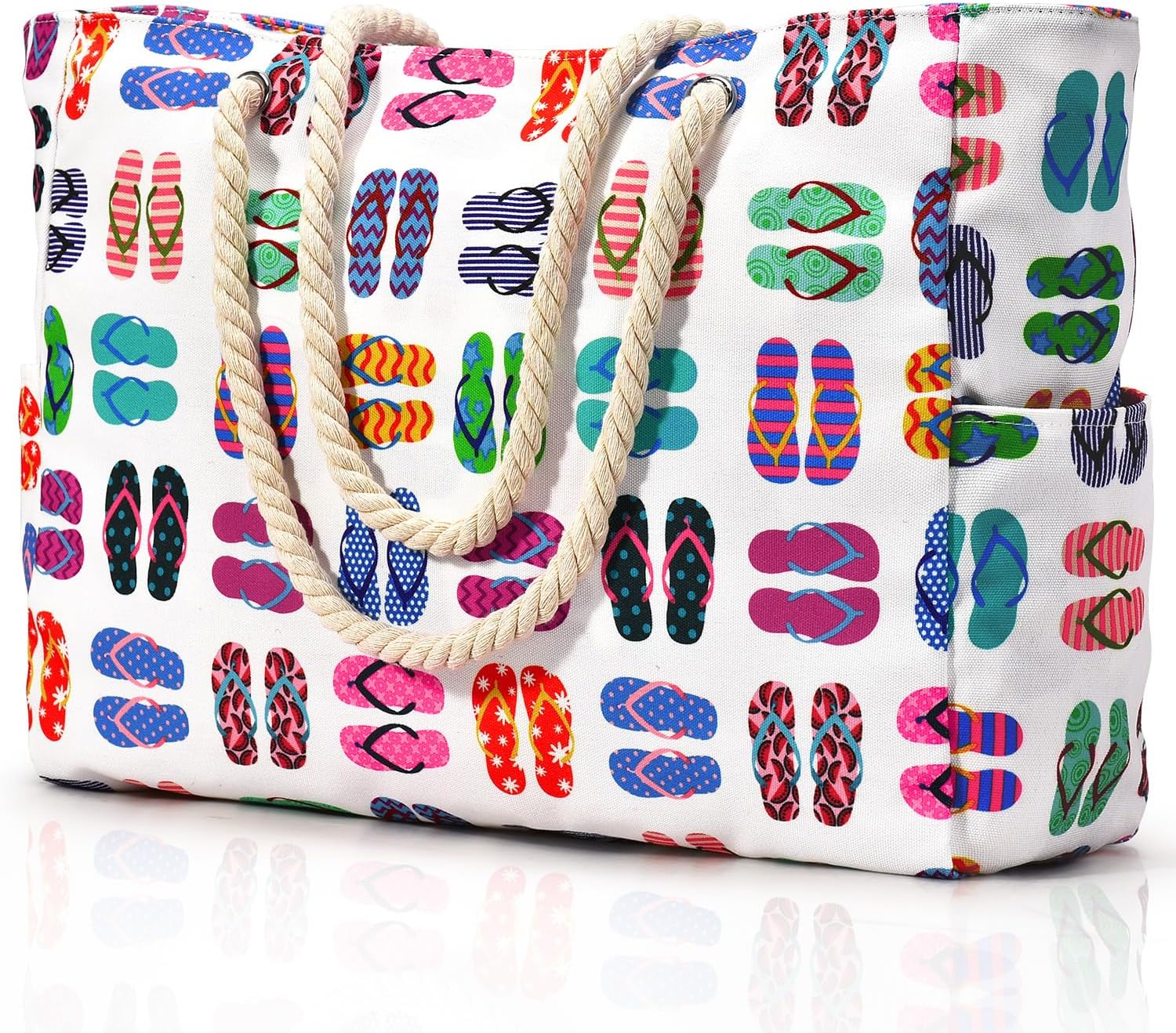 Tote Bag – Striped Rope Handle Everyday Style