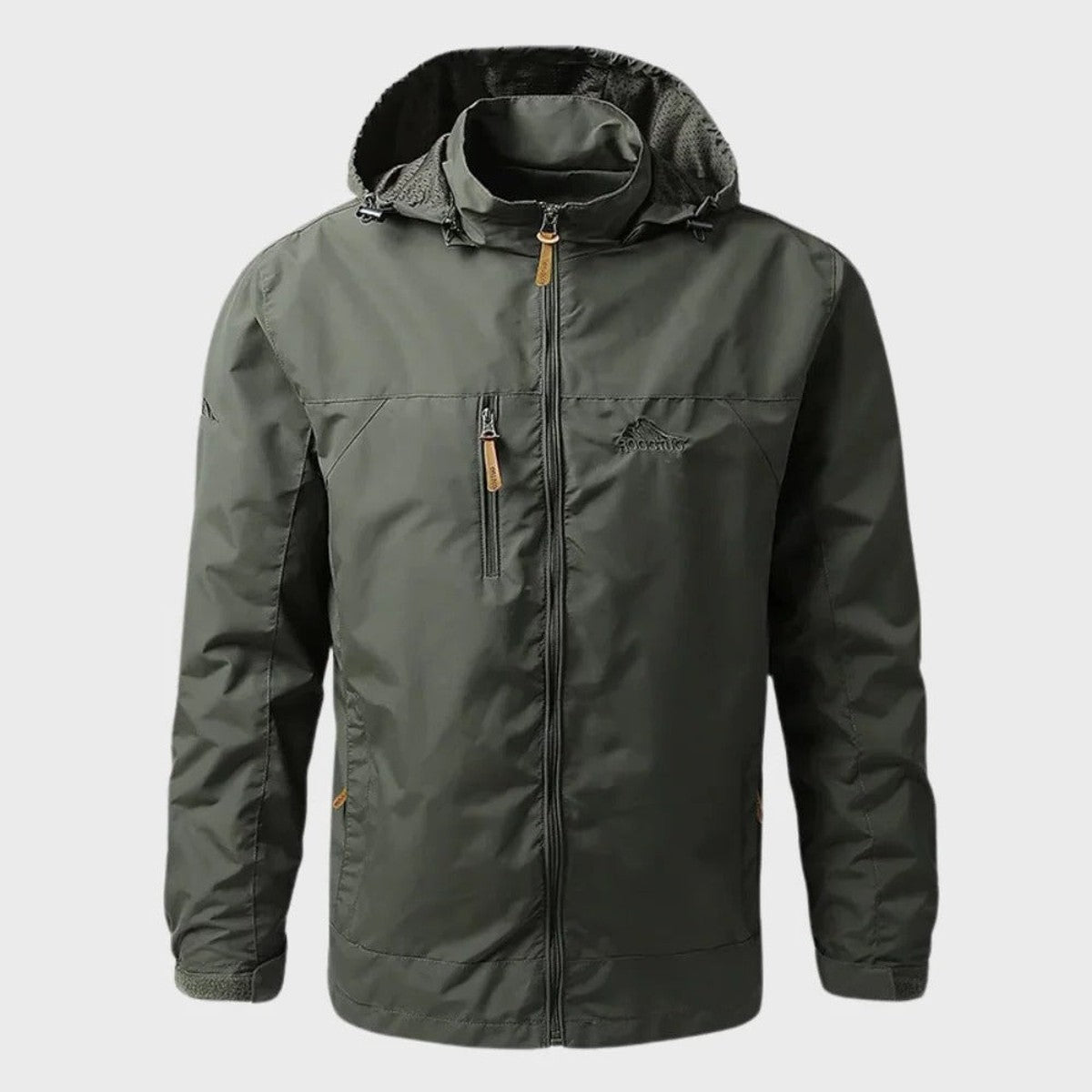 Men's Hooded Lightweight Windbreaker Jacket