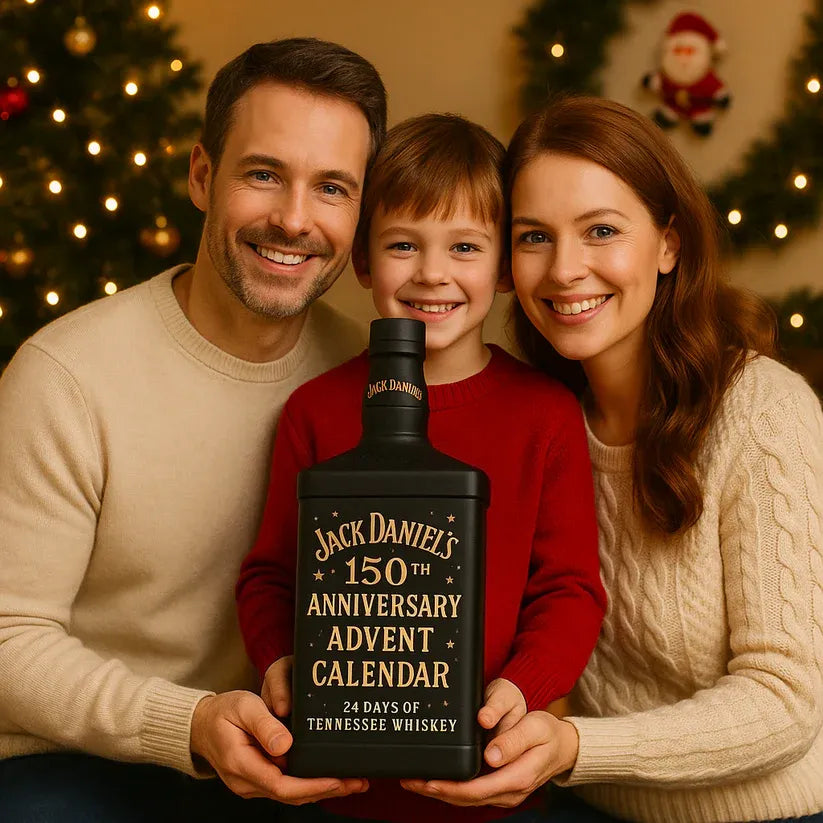 Cadeau de Noël avec calendrier de l’Avent au whisky et compte à rebours de 24 jours