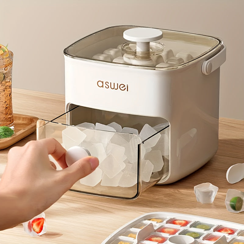 Compact Countertop Ice Maker with Pull-Out Drawer