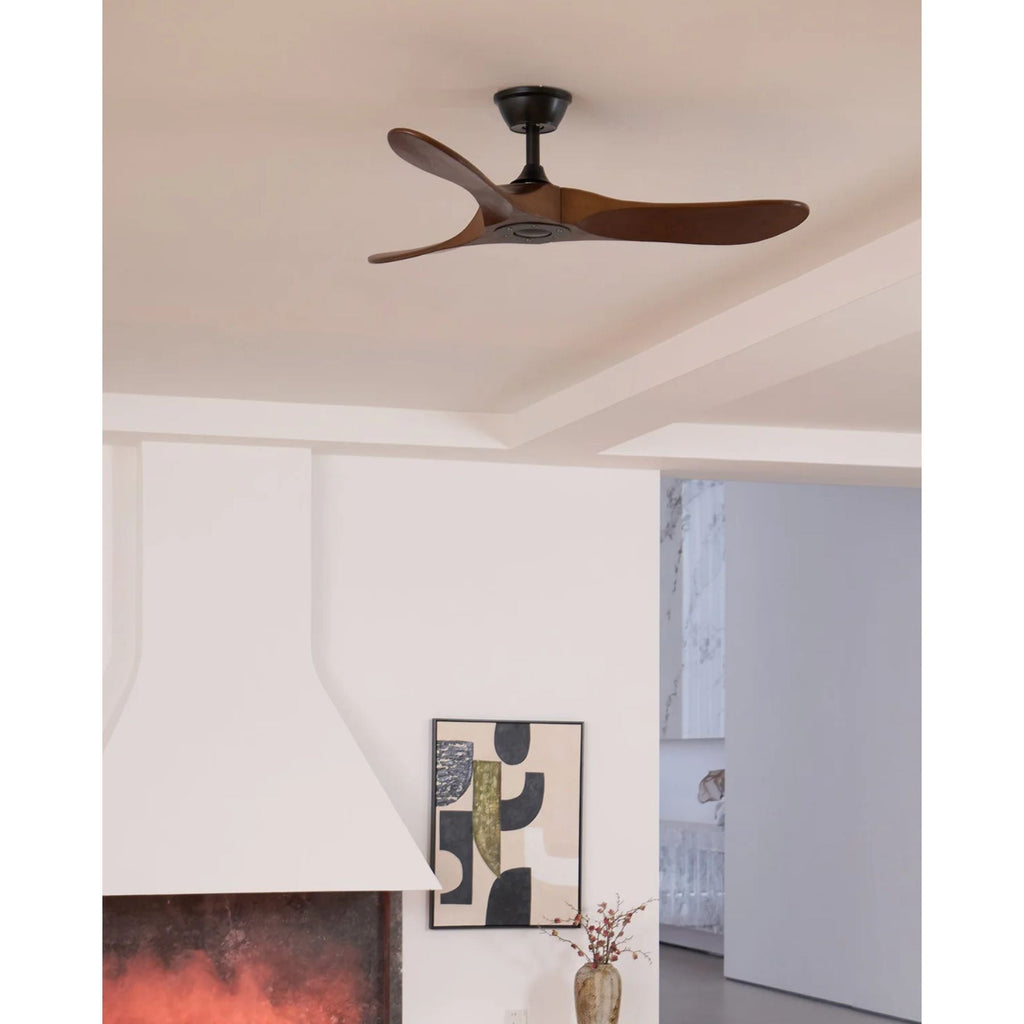 Wooden 3-Blade Ceiling Fan with Remote Control