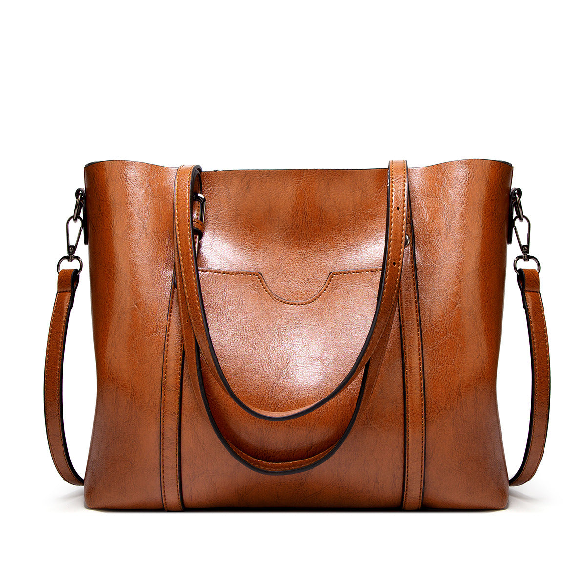 Vintage Wax Finish Oversized Tote Bag