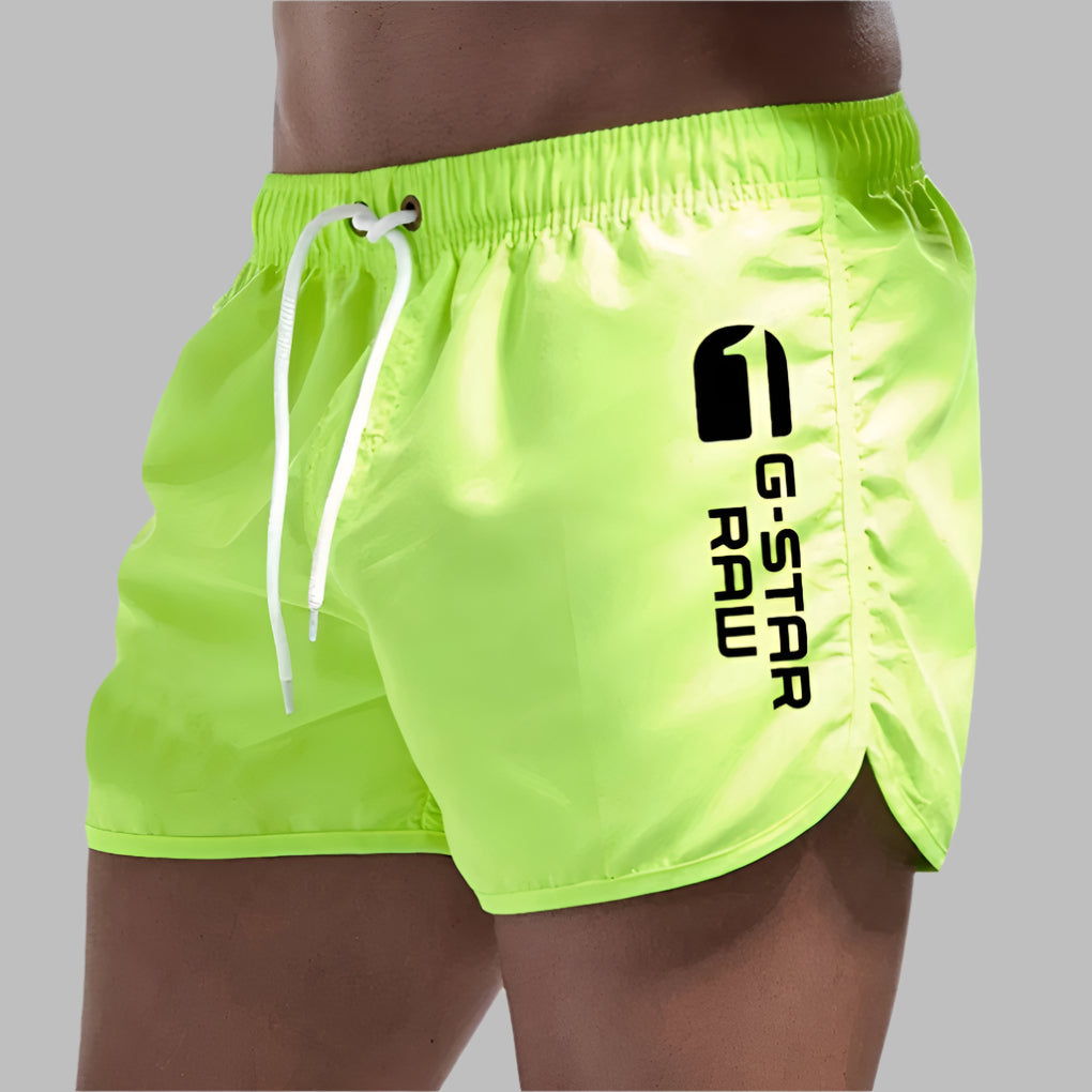Short de bain à séchage rapide avec cordon de serrage