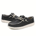 Woven Canvas Slip-On Sneakers with Speckled Sole