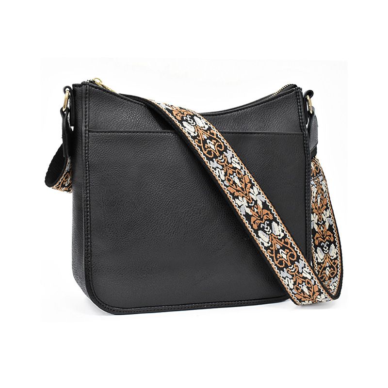Sac bandoulière avec bandoulière en jacquard tissé