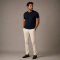 Short Sleeve Cotton Henley T-Shirt