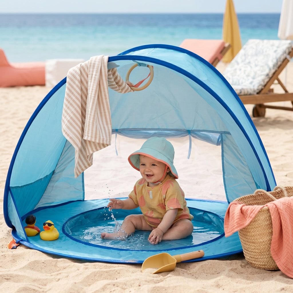 Pop-Up Baby Beach Tent with UV Sun Protection