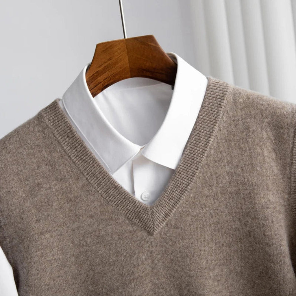 Men's Knitted V-Neck Sweater Vest