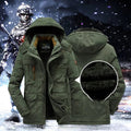 Parka matelassé pour homme avec capuche doublée en fausse fourrure