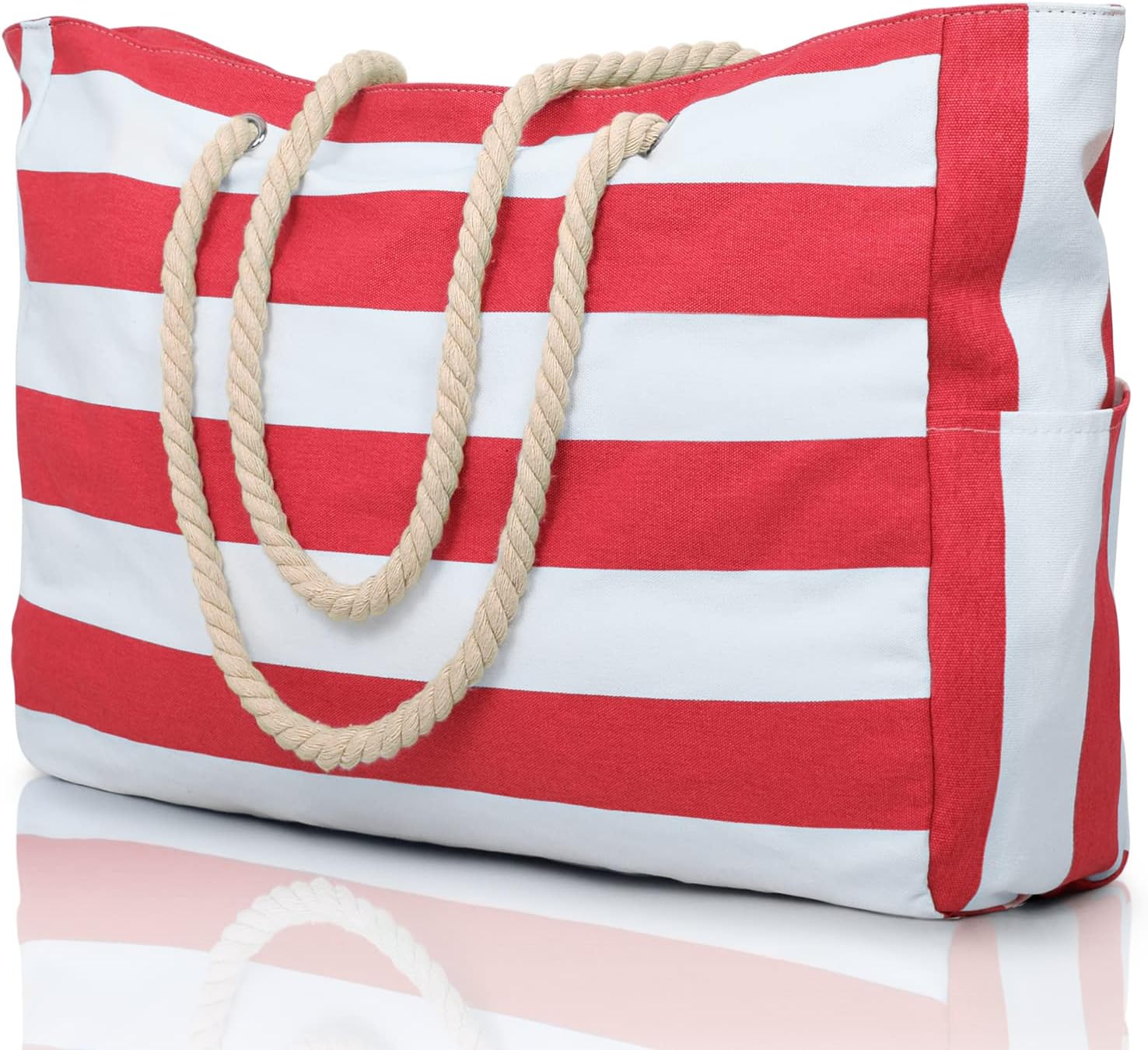 Tote Bag – Striped Rope Handle Everyday Style