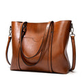 Vintage Wax Finish Oversized Tote Bag