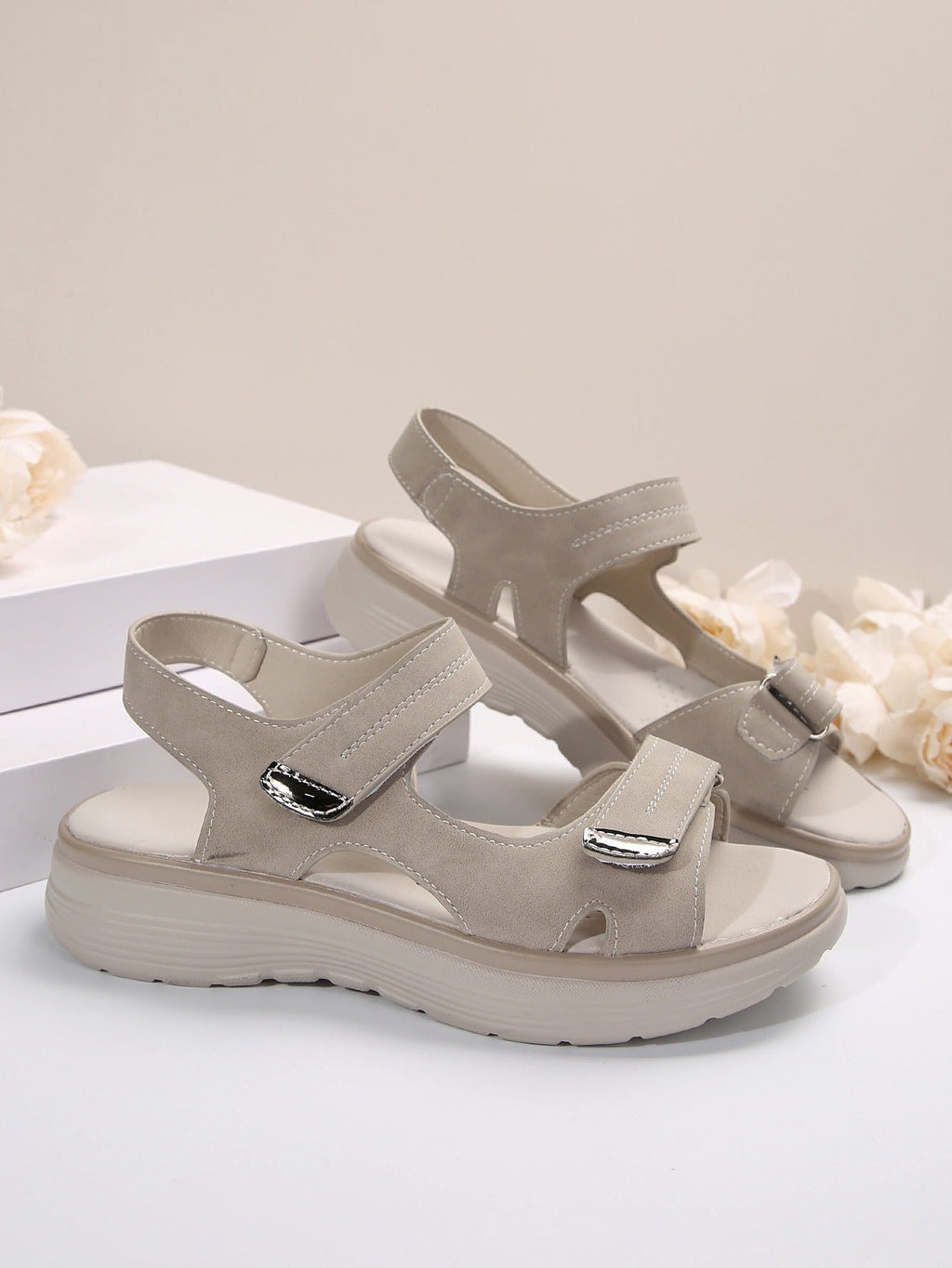Adjustable Strap Platform Comfort Sandals