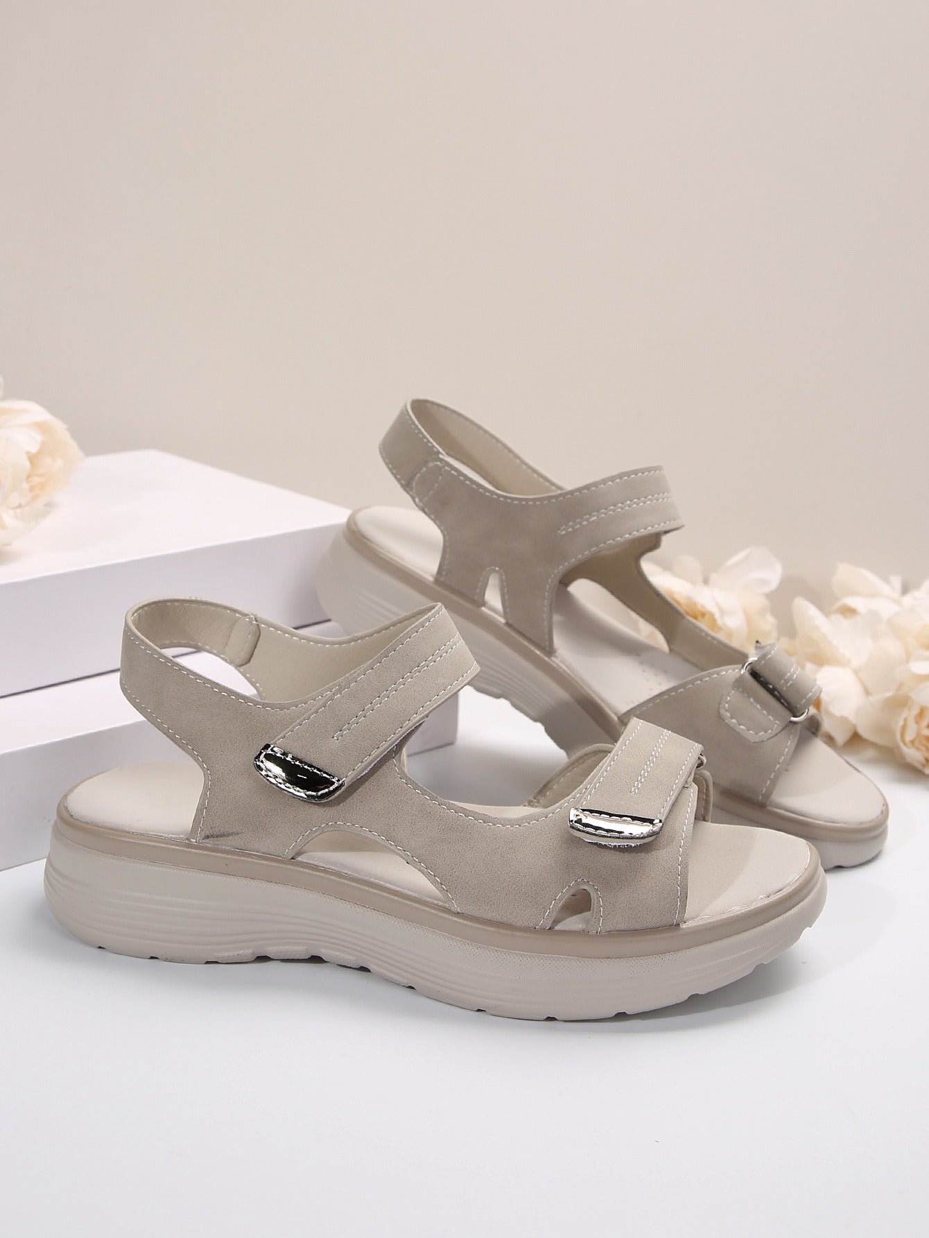 Adjustable Strap Platform Comfort Sandals
