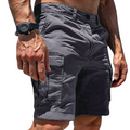 Robust Cotton Cargo Shorts with Utility Pockets