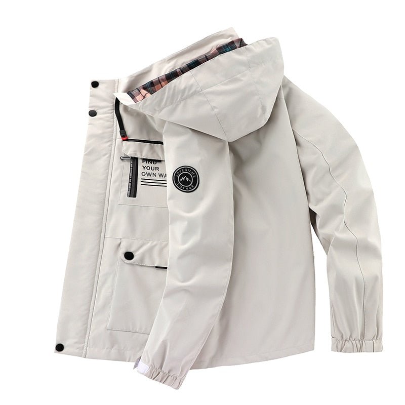 Men's Waterproof Multi-Pocket Utility Jacket