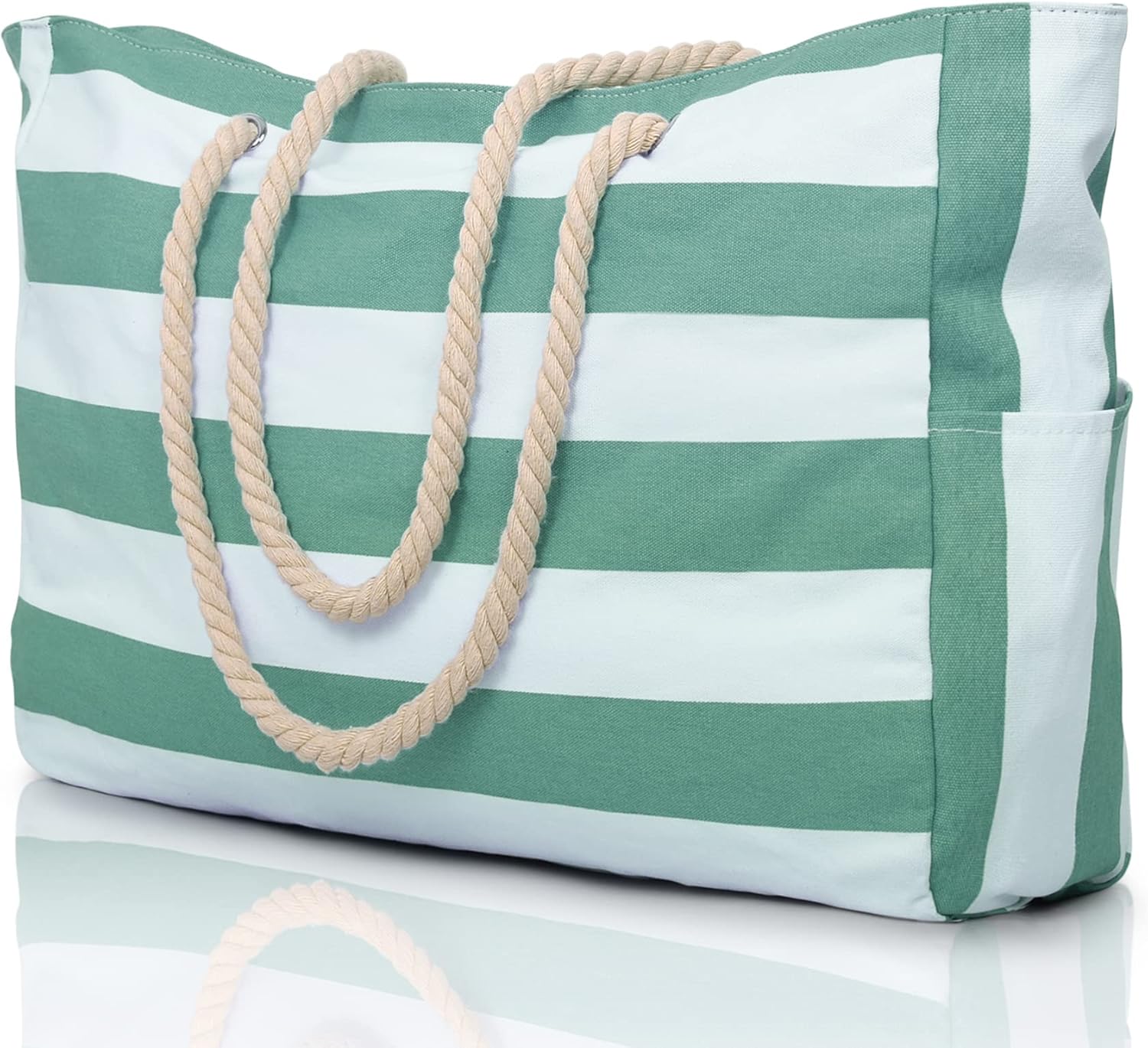 Tote Bag – Striped Rope Handle Everyday Style