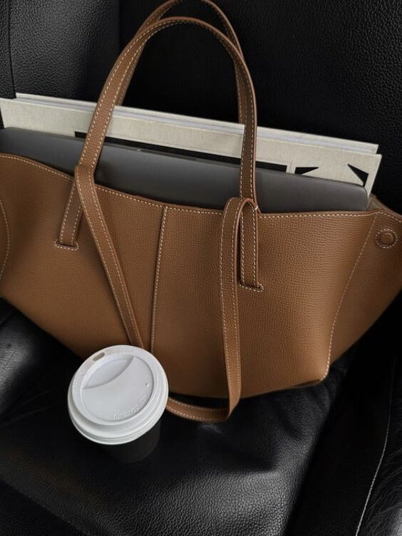 Women's Vintage Style Structured Tote Bag