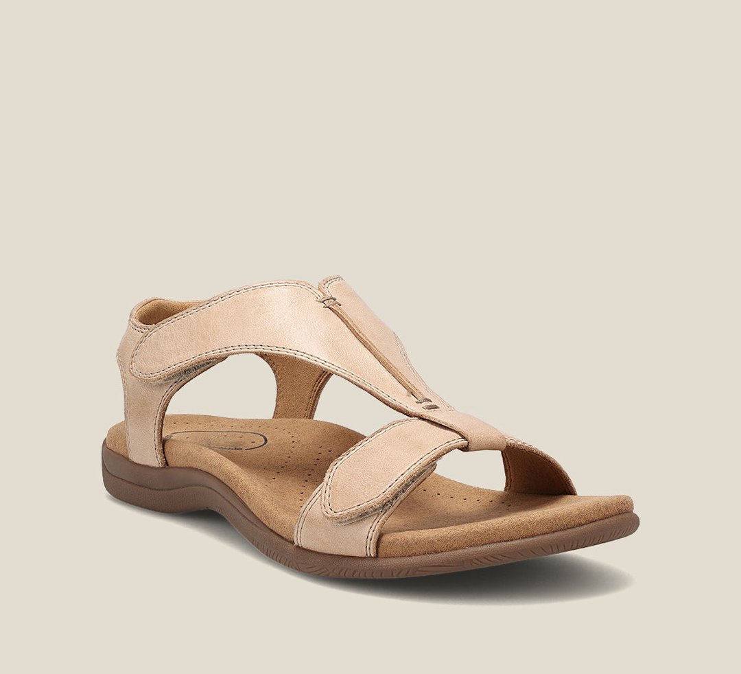 Comfort Cushioned Strap Sandals with Velcro Closure