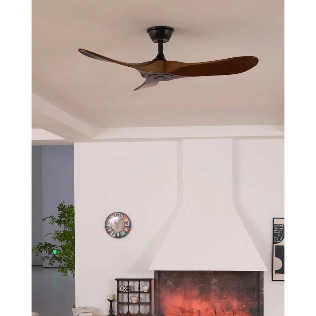 Wooden 3-Blade Ceiling Fan with Remote Control