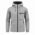 Men's Hooded Lightweight Shell Jacket with Chest Pocket