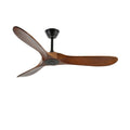 Wooden 3-Blade Ceiling Fan with Remote Control