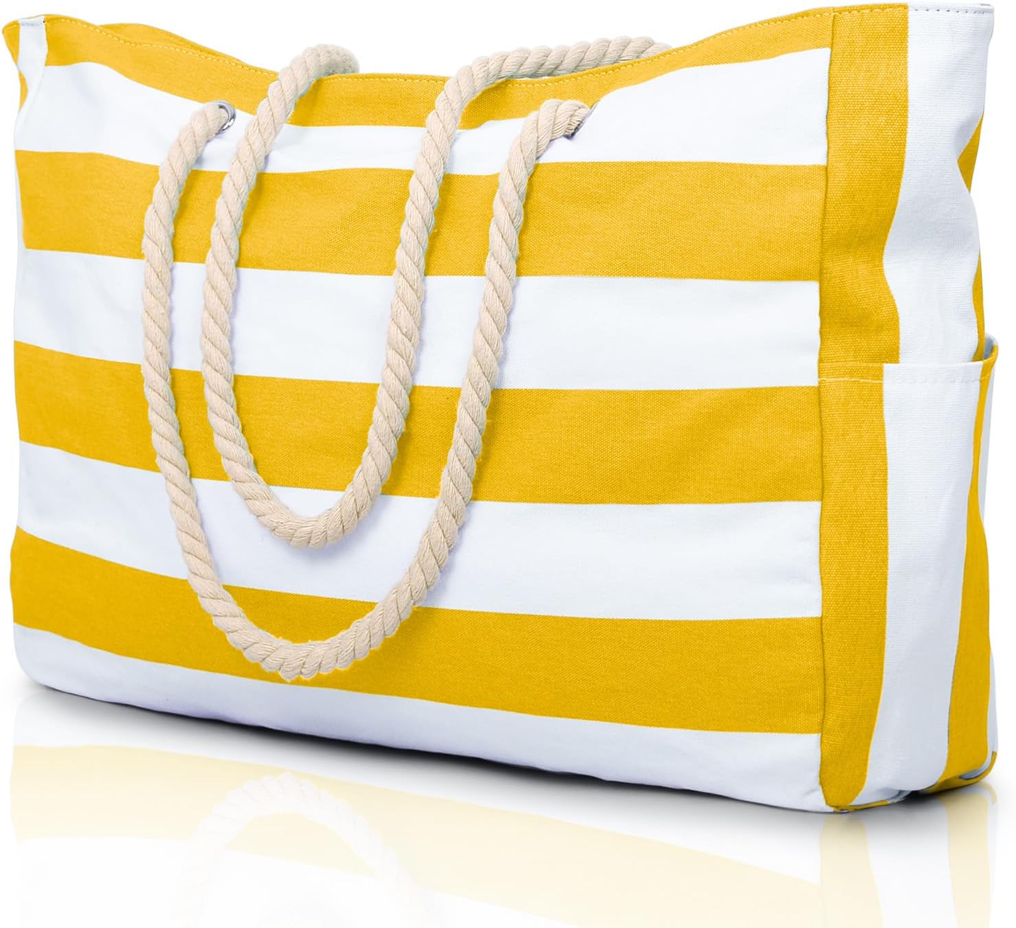 Tote Bag – Striped Rope Handle Everyday Style