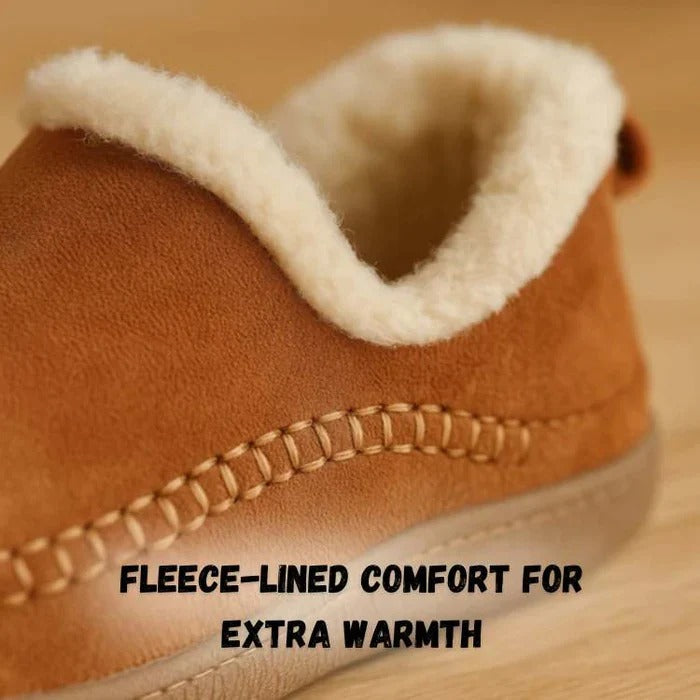 Women's Faux Fur Lined Moc Toe Slip-On Boots