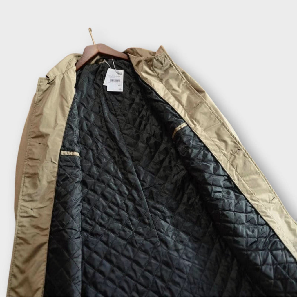 Men's Longline Single-Breasted Trench Coat
