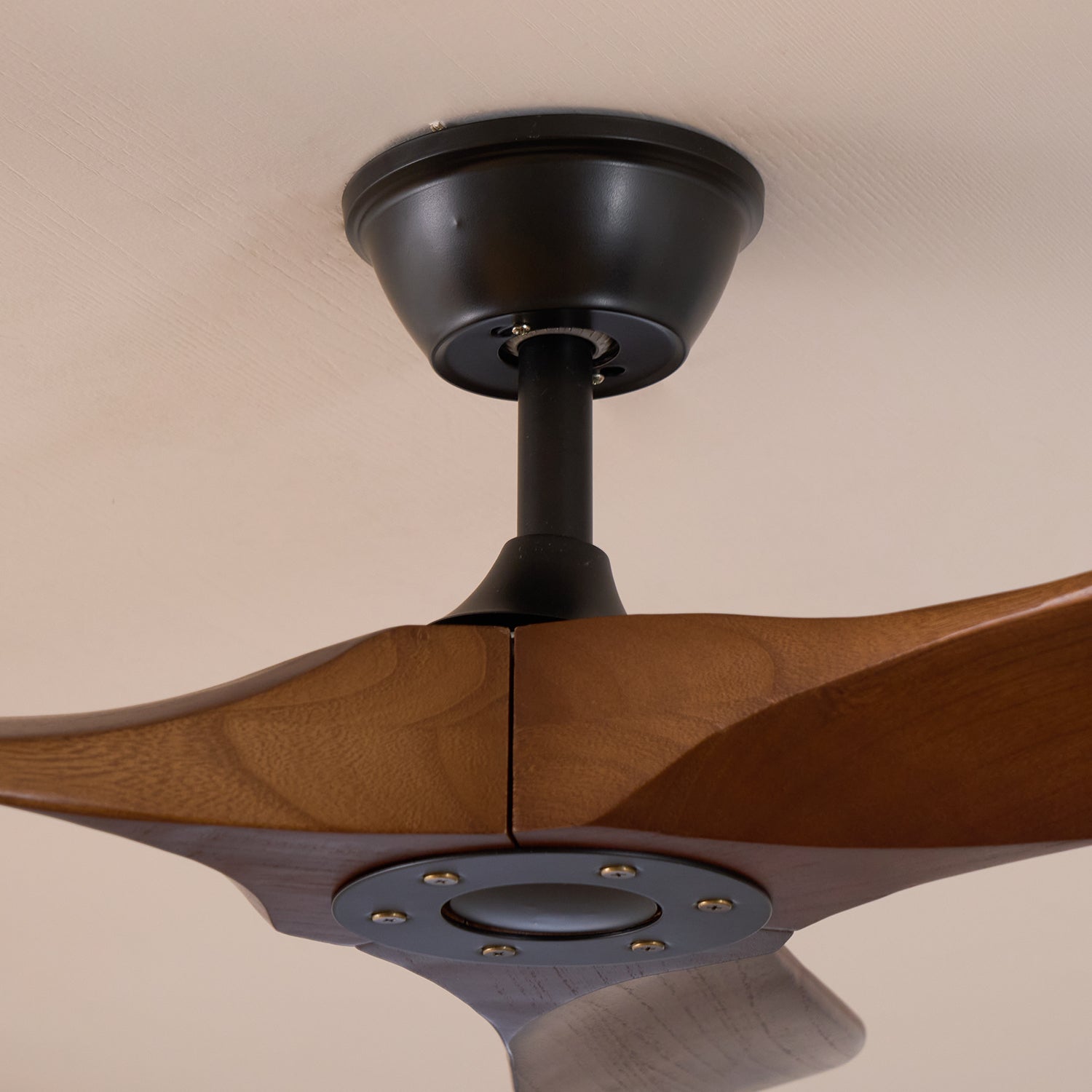 Wooden 3-Blade Ceiling Fan with Remote Control