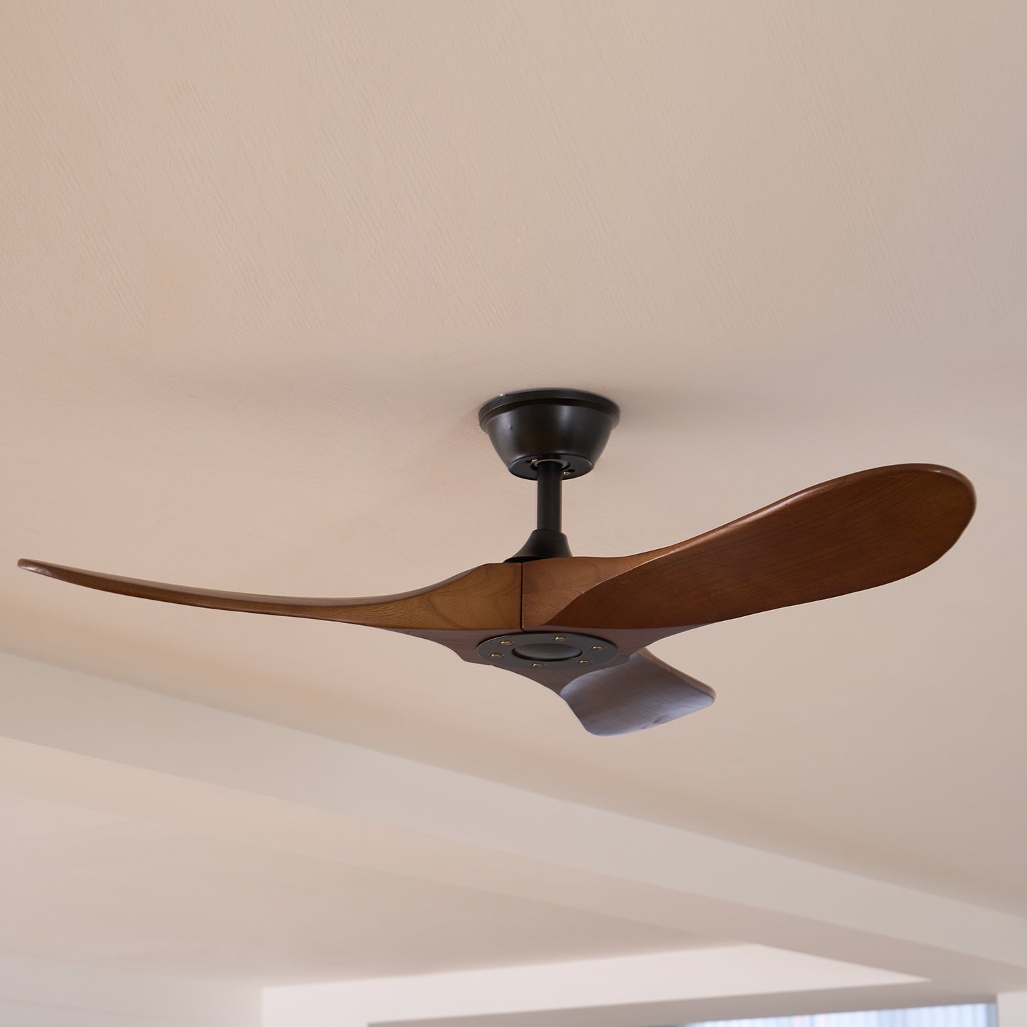 Wooden 3-Blade Ceiling Fan with Remote Control